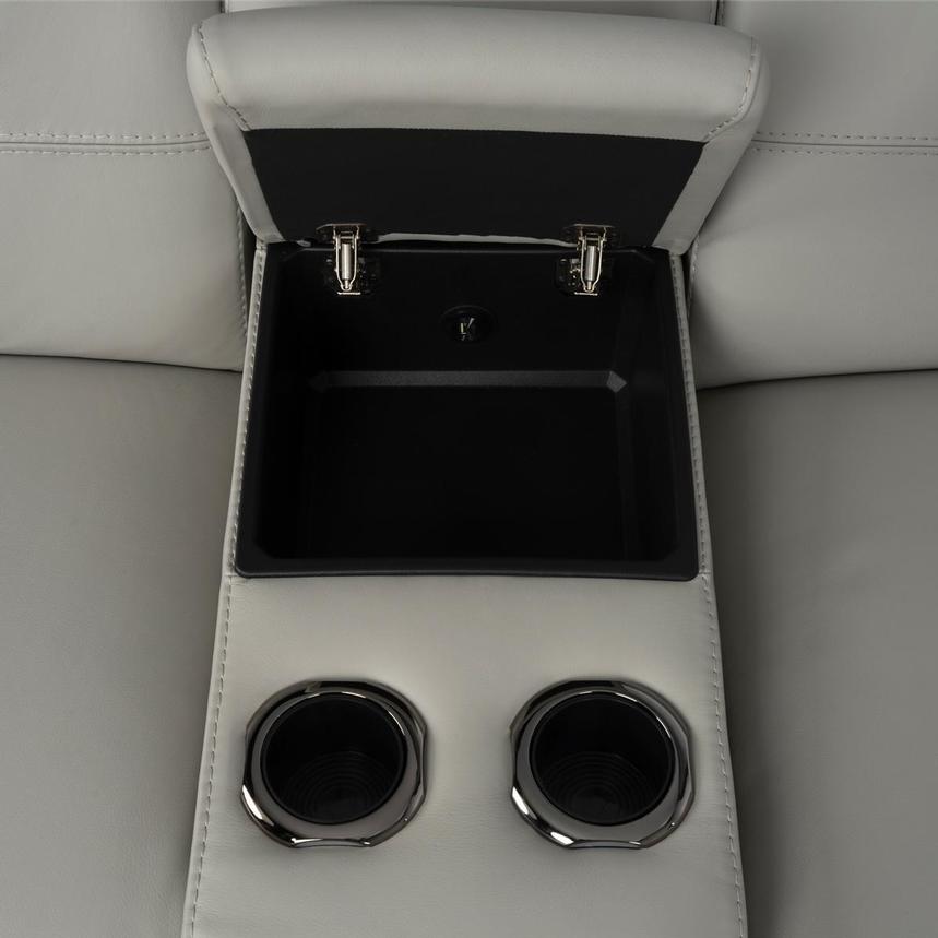 Graystone Gray Home Theater Leather Seating with 5PCS/2PWR  alternate image, 6 of 11 images.