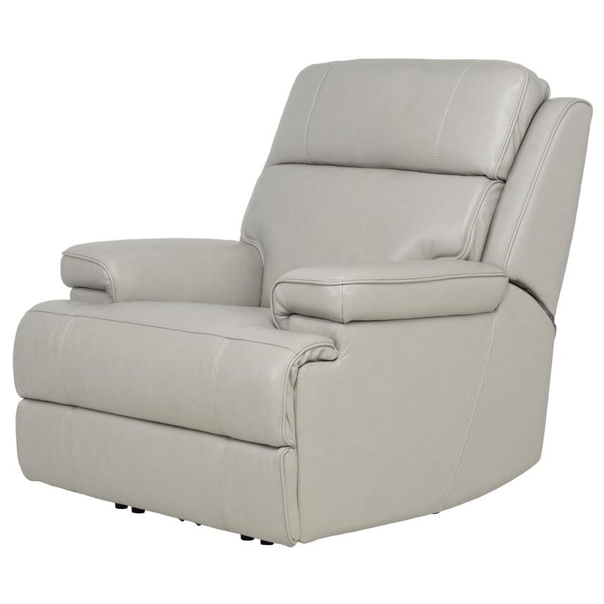 Alex Gray Leather Power Recliner main image, 1 of 12 images.