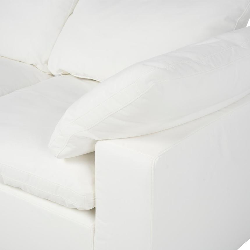 Nube White Corner Sofa with 6PCS/3 Armless Chairs  alternate image, 5 of 13 images.