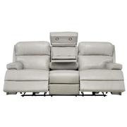 Alex Gray Leather Power Reclining Sofa  alternate image, 2 of 12 images.