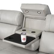 Alex Gray Leather Power Reclining Sofa  alternate image, 7 of 12 images.