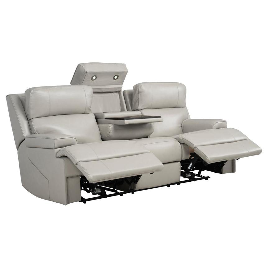 Alex Gray Leather Power Reclining Sofa alternate image, 4 of 12 images.