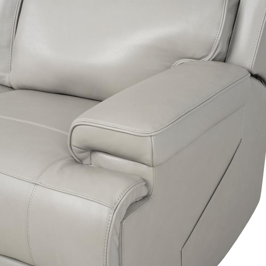Alex Gray Leather Power Reclining Sofa alternate image, 9 of 12 images.