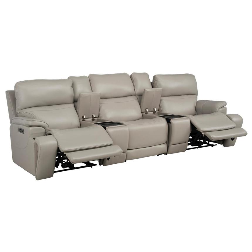Granite Home Theater Leather Seating with 5PCS/2PWR  alternate image, 2 of 15 images.
