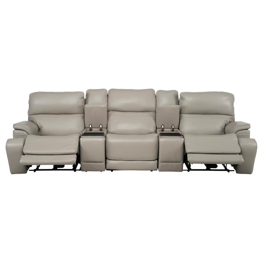 Granite Home Theater Leather Seating with 5PCS/3PWR  alternate image, 3 of 15 images.