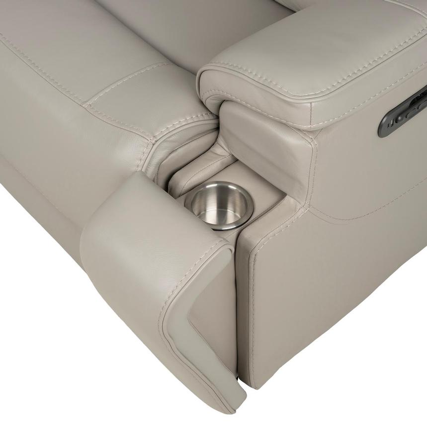 Granite Leather Power Reclining Sectional with 5PCS/2PWR  alternate image, 8 of 13 images.