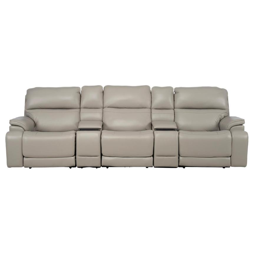Granite Home Theater Leather Seating with 5PCS/2PWR main image, 1 of 15 images.