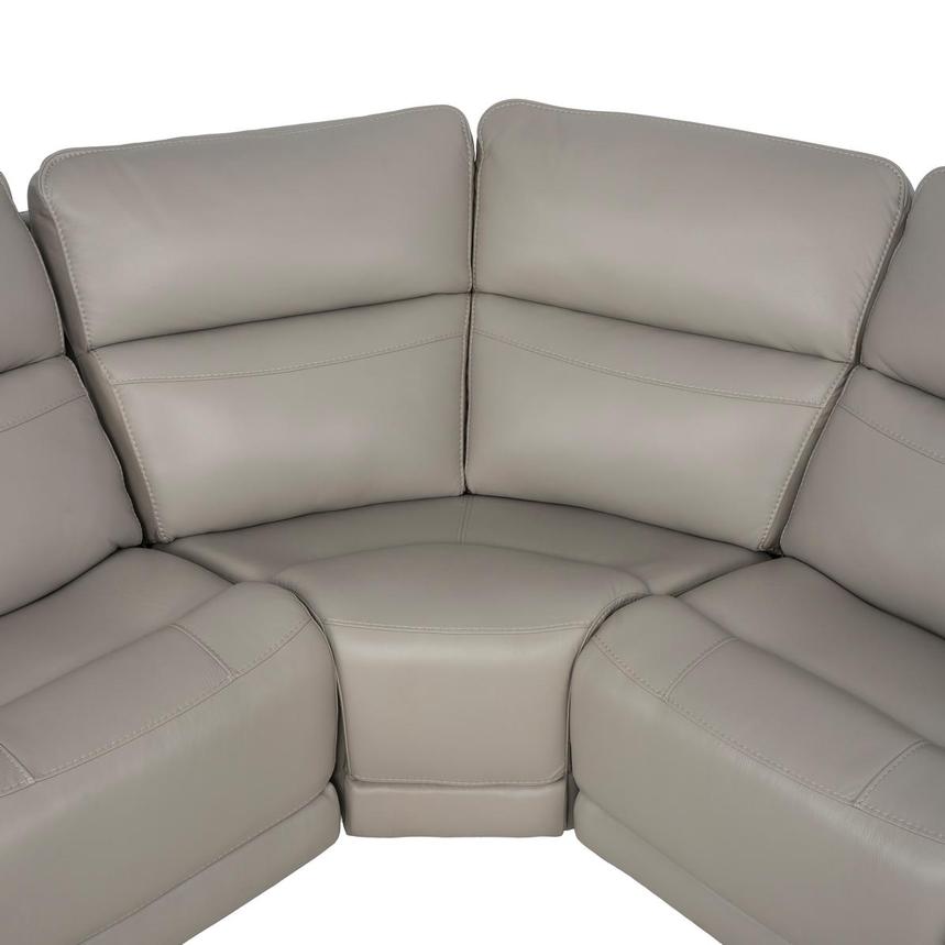 Granite Leather Power Reclining Sectional with 5PCS/3PWR alternate image, 4 of 13 images.