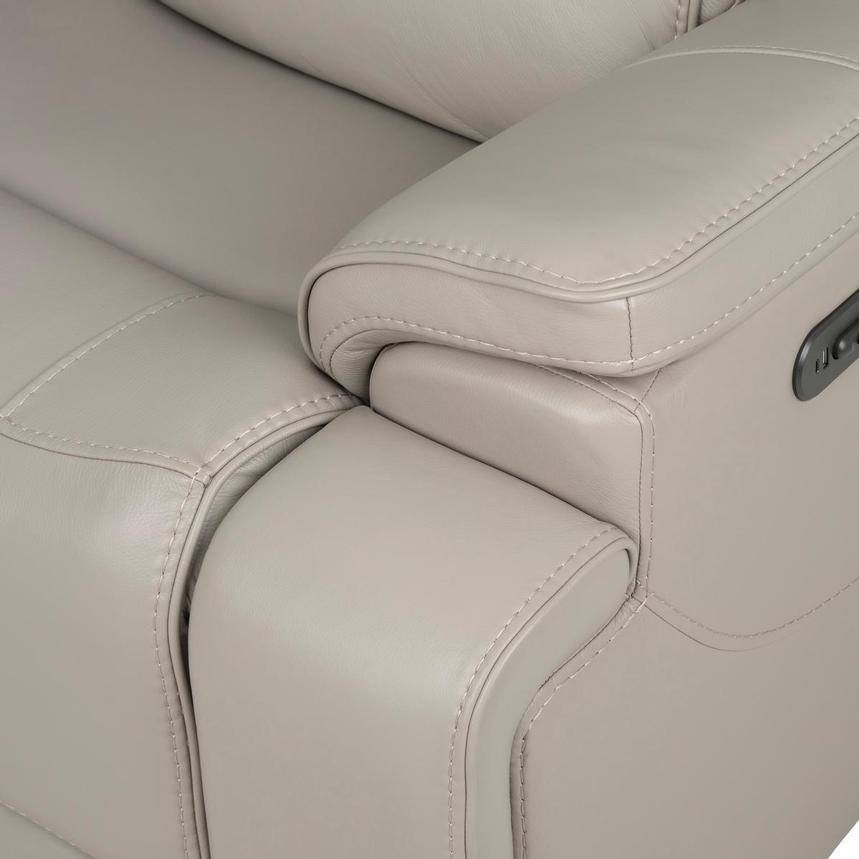 Granite Leather Power Reclining Sectional with 6PCS/3PWR | El