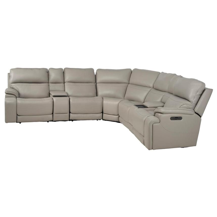 Granite Leather Power Recliner with 7PCS/3PWR alternate image, 3 of 16 images.