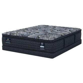Lexton-Medium Pillow Top King Mattress w/Low Foundation by Serta iComfort
