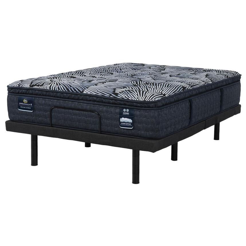 Lexton-Medium Pillow Top King Mattress w/Motion Renew Powered Base by Serta® main image, 1 of 10 images.
