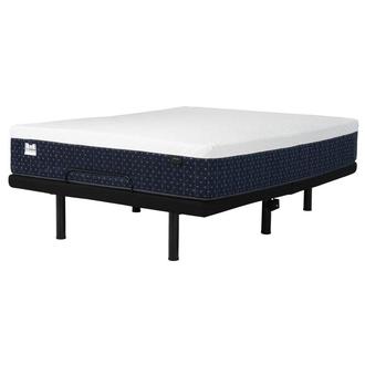 Dorzano Gen2-Medium Queen Mattress w/Donalie Powered Base by Carlo Perazzi Elite