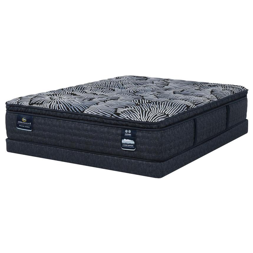 Lexton-Medium Pillow Top Queen Mattress w/Low Foundation by Serta iComfort  main image, 1 of 6 images.