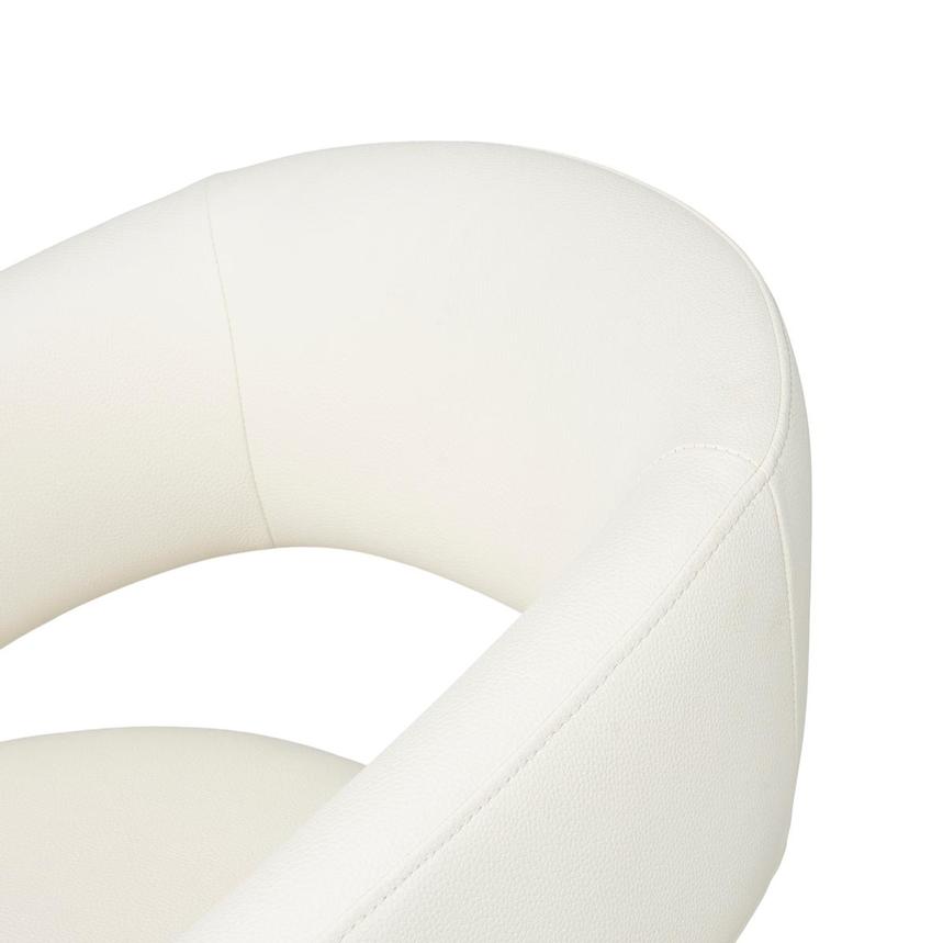 Lilly White Arm Chair w/Casters alternate image, 6 of 9 images.