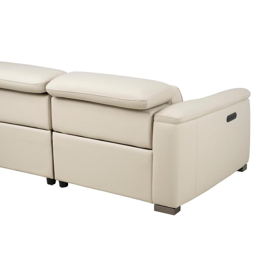 Cordova Cream Leather Power Reclining Sectional with 4PCS/2PWR  alternate image, 5 of 10 images.
