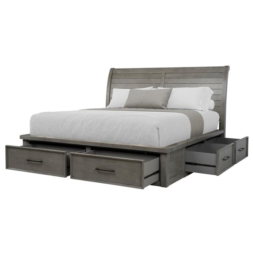 Justin Gray King Storage Bed  alternate image, 3 of 9 images.