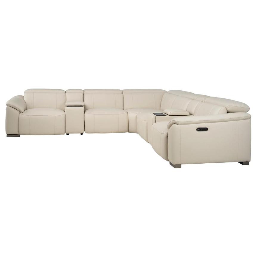 Cordova Leather Power Reclining Sectional with 7PCS/3PWR  alternate image, 3 of 13 images.