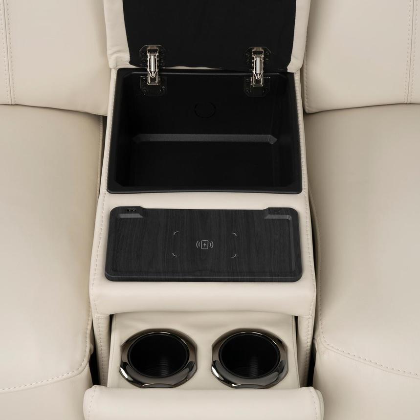 Cordova Cream Home Theater Leather Seating with 5PCS/3PWR  alternate image, 8 of 14 images.