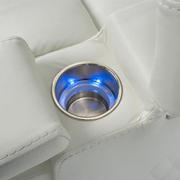 Zeus Leather Power Reclining Sofa w/Console  alternate image, 12 of 16 images.
