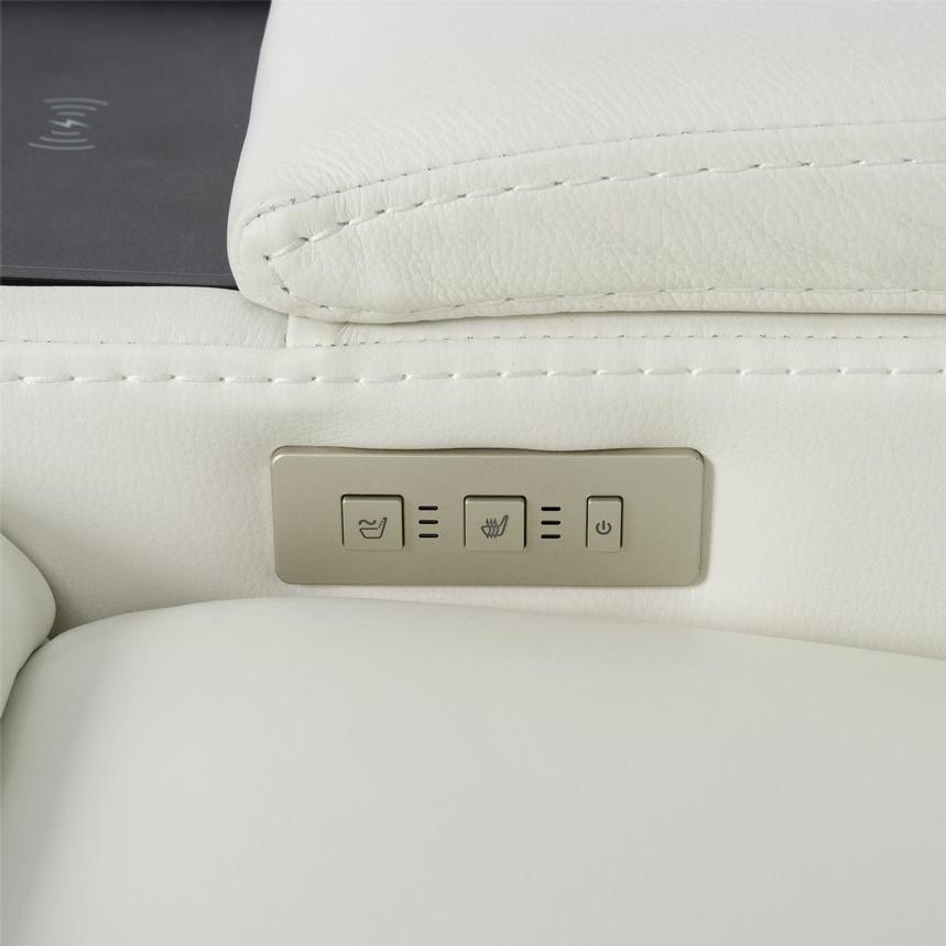 Zeus Leather Power Reclining Sofa w/Console  alternate image, 15 of 16 images.