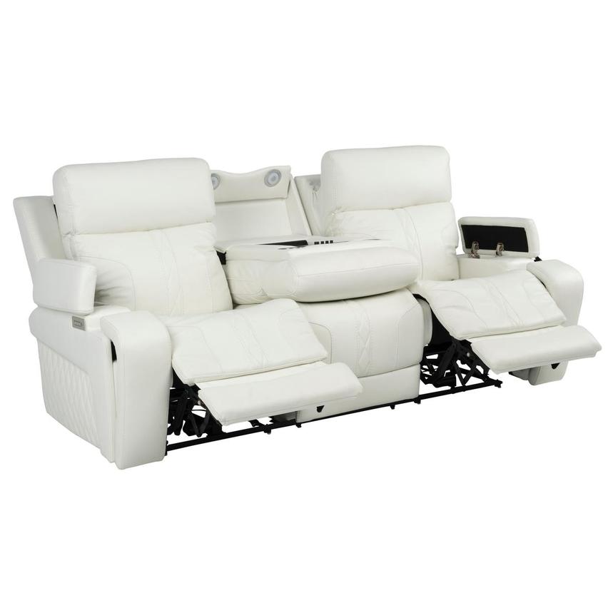 Zeus Leather Power Reclining Sofa | El Dorado Furniture