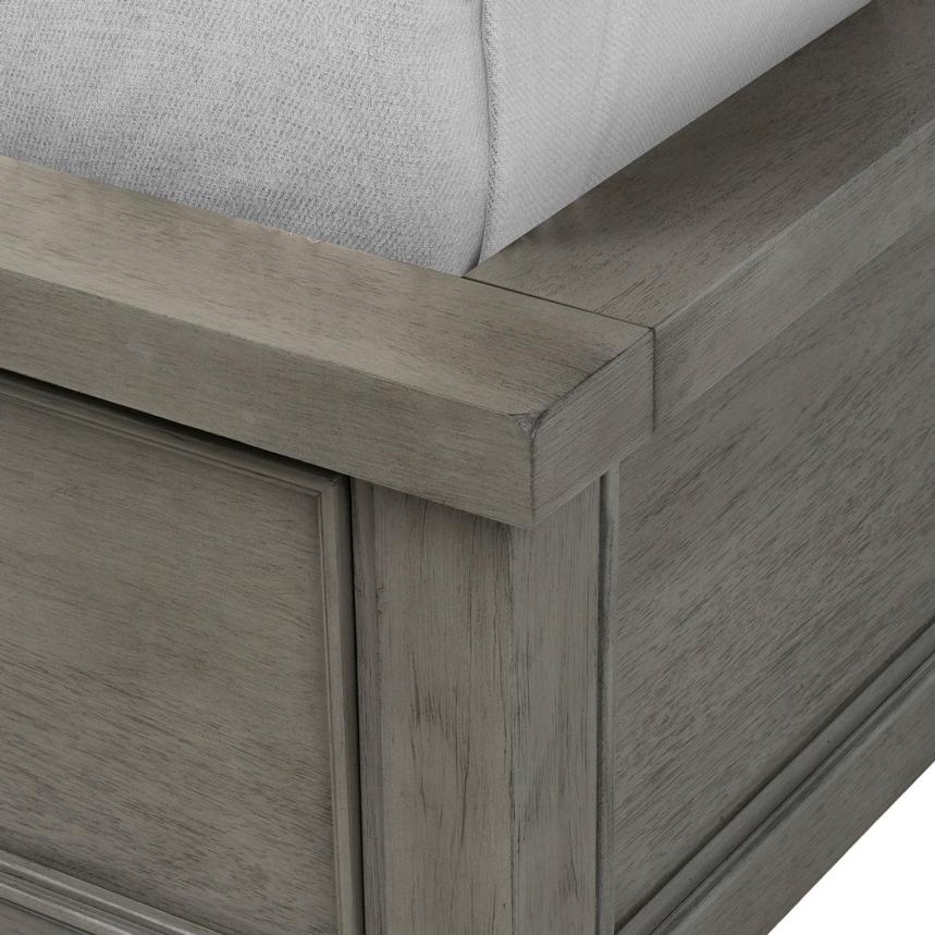 Justin Gray King Storage Bed  alternate image, 8 of 9 images.