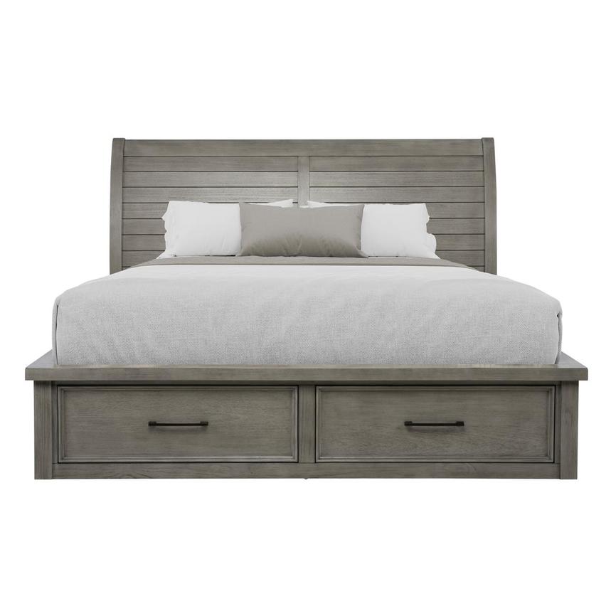 Justin Gray King Storage Bed alternate image, 4 of 9 images.