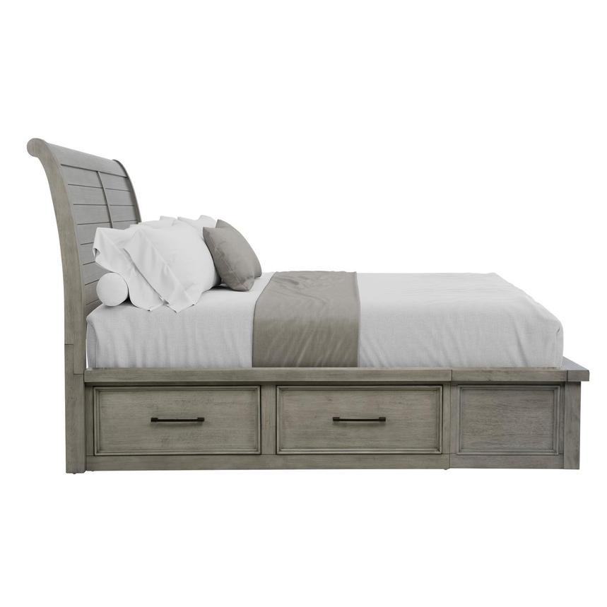 Justin Gray Queen Storage Bed alternate image, 4 of 8 images.
