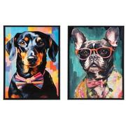 Bow Wow Chic Canvas Wall Art  main image, 1 of 6 images.