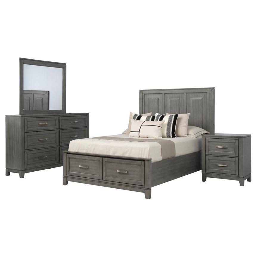 Eason Gray 4-Piece Twin Bedroom Set  main image, 1 of 5 images.