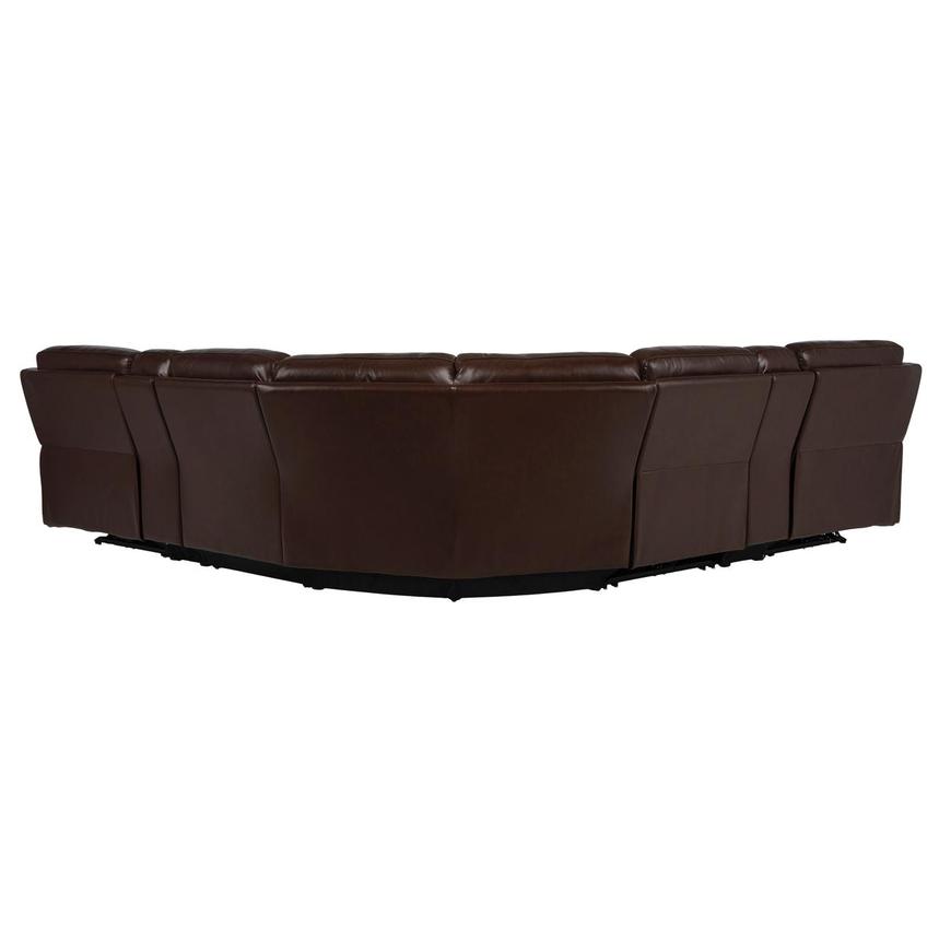 Naya Brown Leather Power Reclining Sectional with 7PCS/3PWR  alternate image, 5 of 11 images.