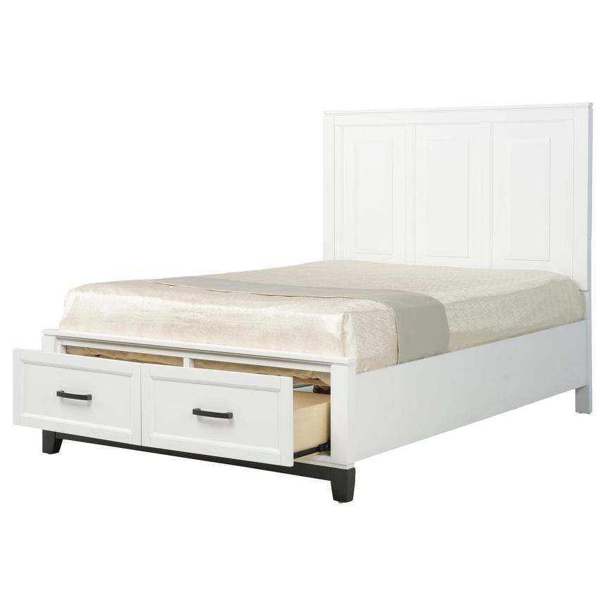 Eason White Full Storage Bed  alternate image, 3 of 9 images.
