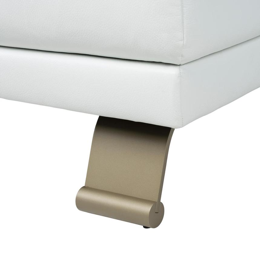 Rio White II Leather Ottoman  alternate image, 6 of 7 images.