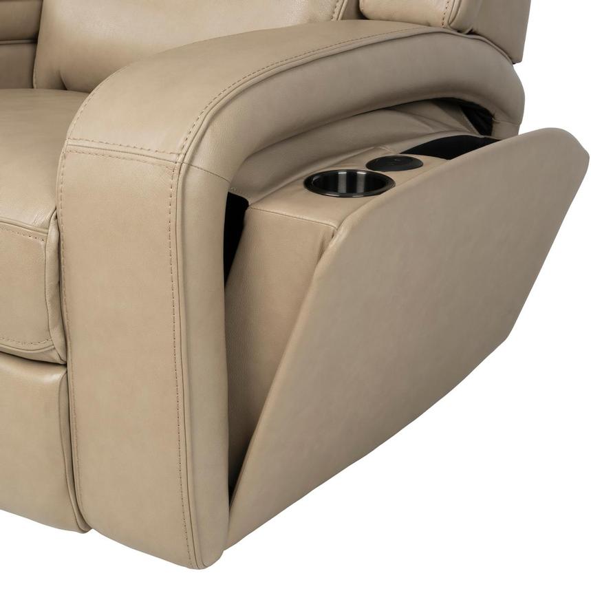 Epic Taupe Leather Power Recliner  alternate image, 10 of 12 images.