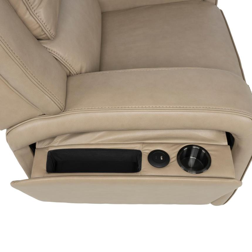 Epic Taupe Leather Power Recliner  alternate image, 11 of 12 images.