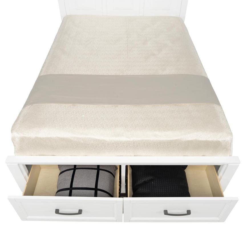 Eason White Queen Storage Bed  alternate image, 5 of 9 images.