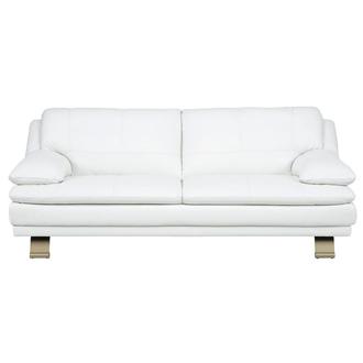 Rio White II Leather Sofa