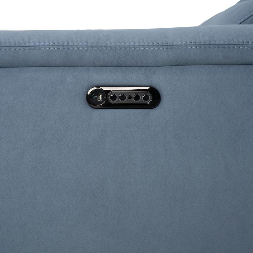 Claribel II Light Blue Power Reclining Sectional with 5PCS/2PWR  alternate image, 10 of 10 images.