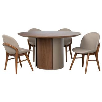 Forge/Alborea 5-Piece Round Dining Set