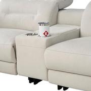 Claribel II Ivory Power Reclining Sectional with 7PCS/3PWR  alternate image, 6 of 13 images.