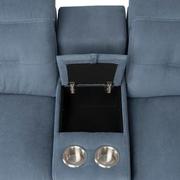 Claribel II Light Blue Home Theater Seating with 5PCS/2PWR  alternate image, 7 of 12 images.