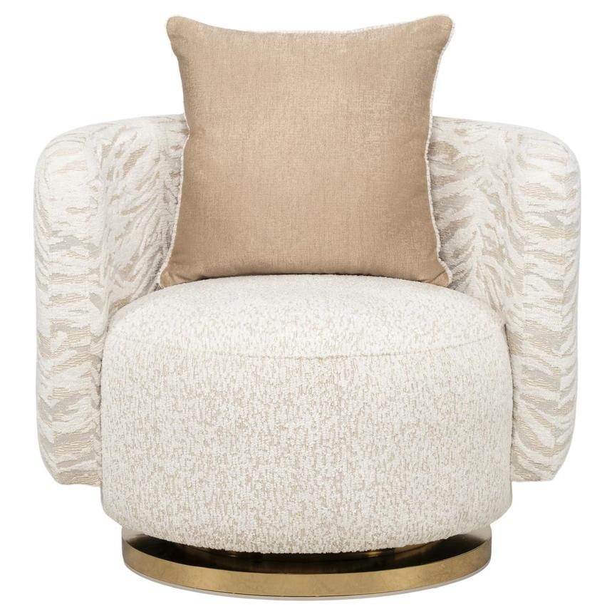 Savannah Gold Swivel Accent Chair  alternate image, 3 of 13 images.