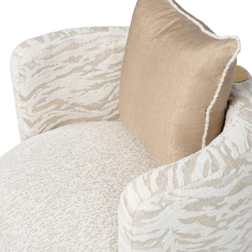 Savannah Gold Swivel Accent Chair  alternate image, 8 of 13 images.
