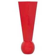 Exclamation Red Vase  main image, 1 of 3 images.