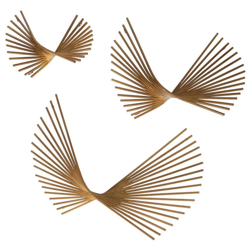 Golden Flock Set of 3 Wall Decor main image, 1 of 6 images.