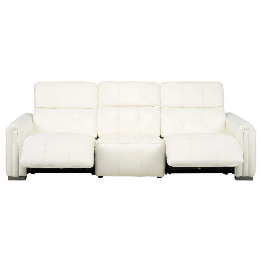 Dolomite White 2.0 2PWR Oversized Leather Sofa  alternate image, 2 of 10 images.