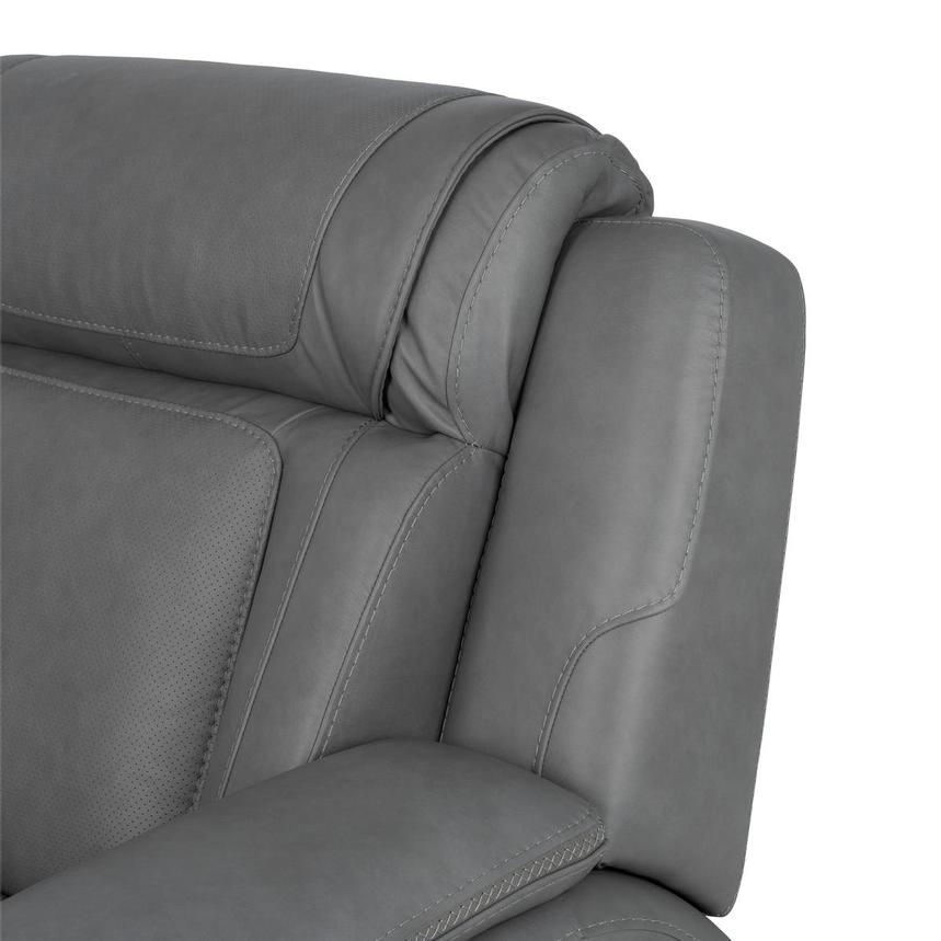 Cobalt 6PCS/3PWR Leather Power Reclining Sectional w/Beverage Cooler  alternate image, 12 of 19 images.