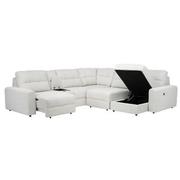 Depot Sliding Sectional w/Right Chaise with 6PCS/2PWR  alternate image, 2 of 14 images.