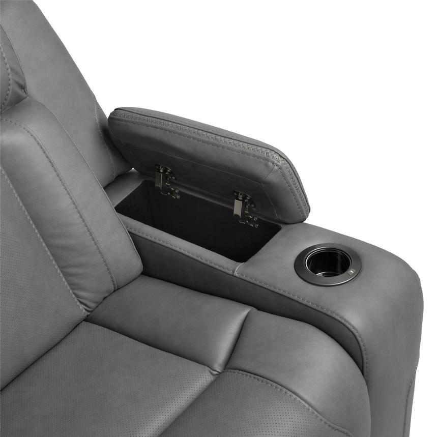 Odyssey Cobalt 7PCS/3PWR Leather Power Reclining Sectional w/Beverage Cooler  alternate image, 15 of 20 images.